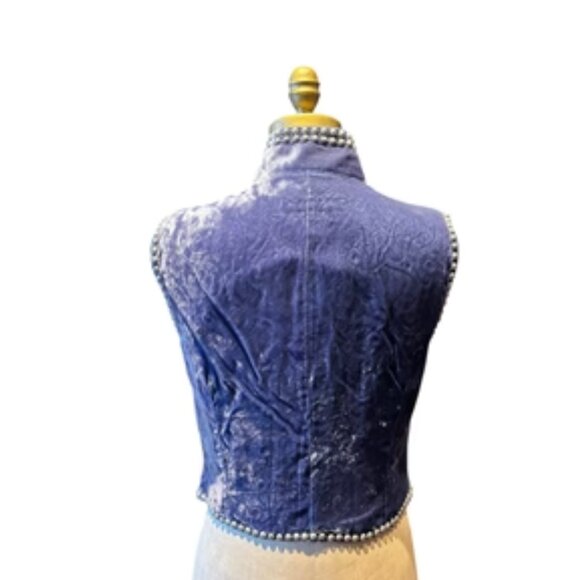 Double D Ranch Navy Vest, Small - Picture 2 of 2